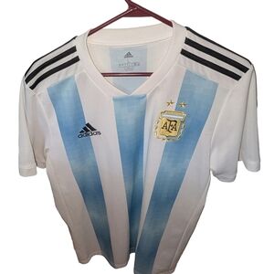 Men's Adidas Argentina 2018 World Cup Jersey Size Large